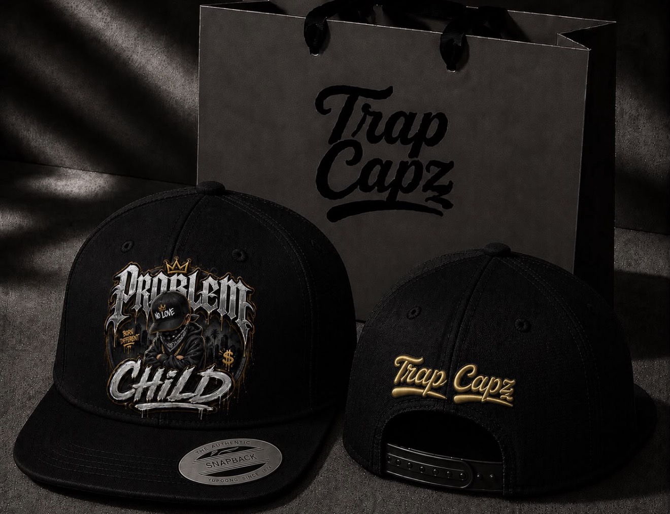 Problem Child Cap — Problem Child signature embroidery
